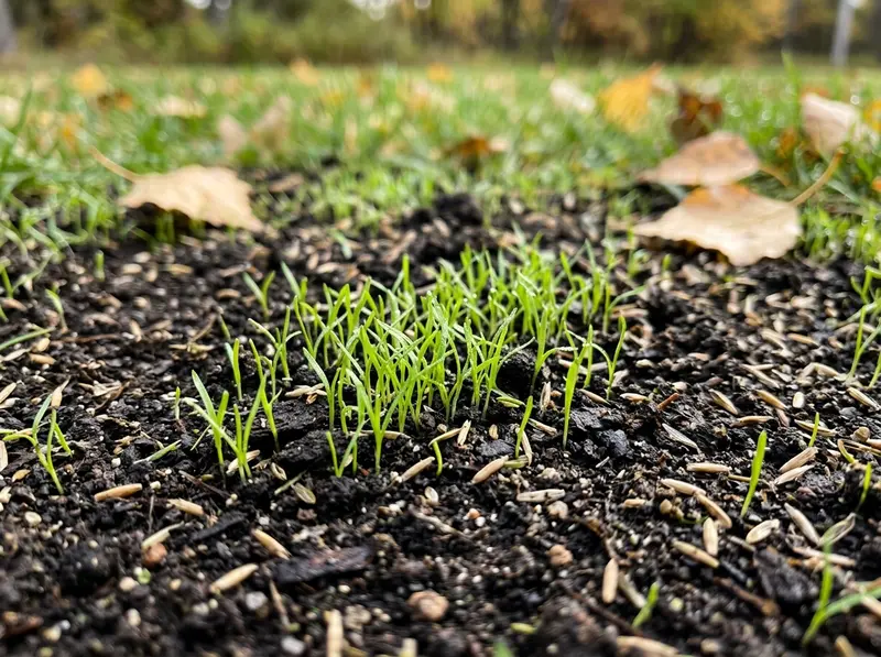 Fall overseeding and soil preparation for landscaping in Detroit Lakes, MN